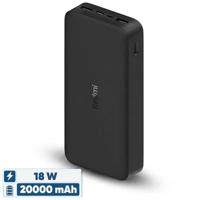 پاوربانک Xiaomi Redmi ظرفیت 20000 میلی آمپرساعت