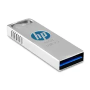 فلش مموری 64 گیگابایت اچ‌پی مدل X306W با رابط USB سه‌نقطه‌دو، سرعت خواندن 120 مگابایت بر ثانیه و بدنه استیل - تصویر 1