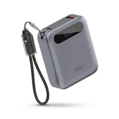 پاوربانک QCY pb10d ظرفیت 10000 میلی‌آمپرساعت