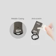 فلش مموری سیلیکون پاور مدل Touch T01 ظرفیت 64 گیگابایت حافظه مقاوم ضد آب، ضد شوک و گردوغبار با طراحی فشرده و فناوری COB، ابعاد کوچک و زنجیر محافظ، سازگار با USB 2.0 و انواع سیستم‌عامل‌ها - تصویر 6