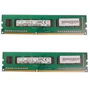 رم کامپیوتر سامسونگ مدل PC3-12800U DDR3 دو ماژوله 8 گیگابایت 1600 مگاهرتز تک کاناله تایمینگ CL11 نوع DIMM با 240 پین - تصویر 2