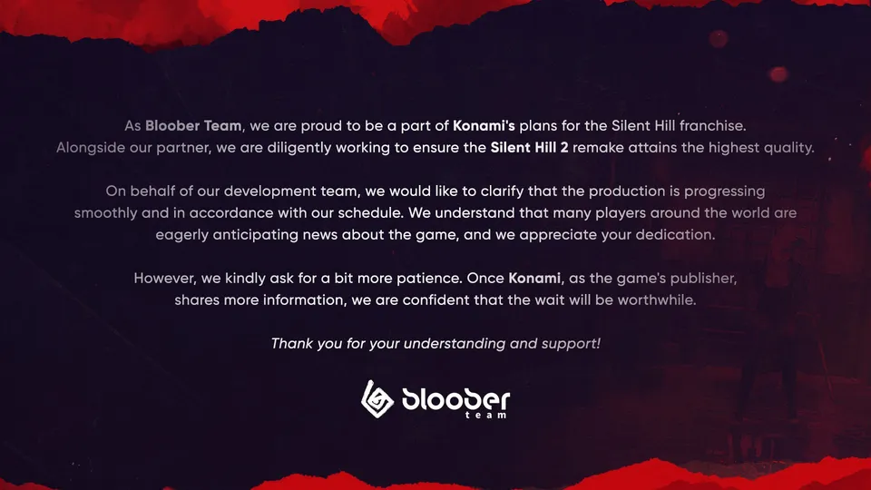 پیام تیم بازی سازی Bloober Team در X