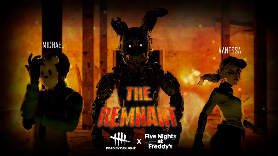 Dead By Daylight and Five Nights At Freddy crossover charecters