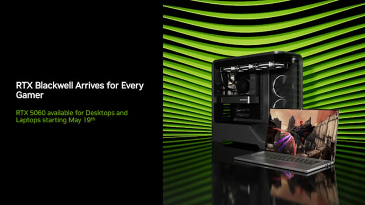 معرفی کارت گرافیک اقتصادی انویدیا RTX 5060 در نمایشگاه Computex 2025