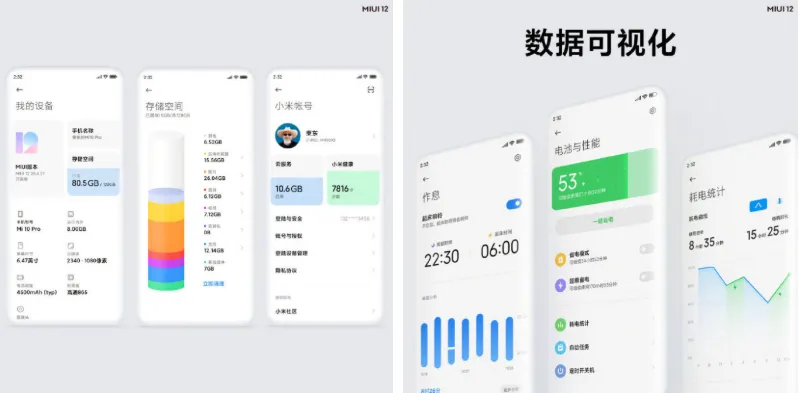 Sensory Visual Design در رابط کاربری MIUI 12 شیائومی