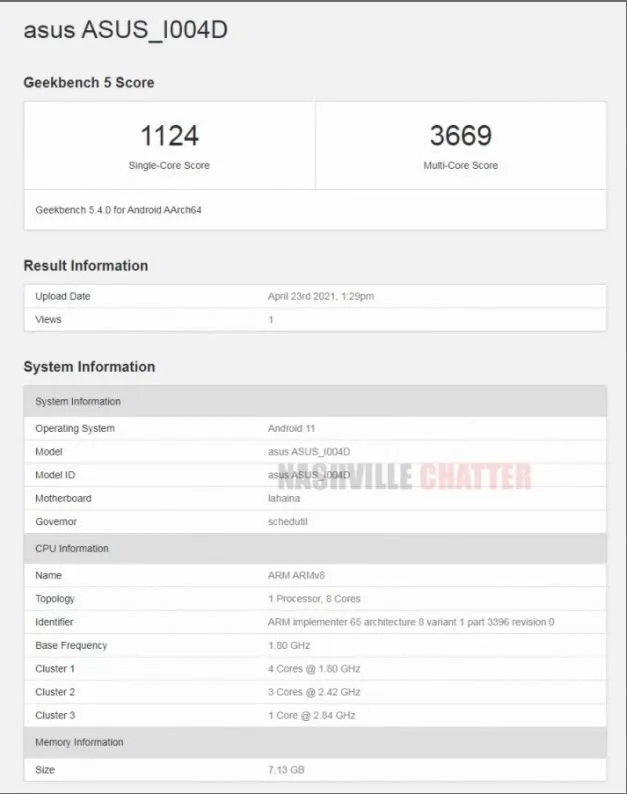 اطلاعات فاش شده از ایسوس ذنفون 8 در گیکبنچ