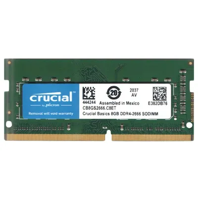 رم کروشیال Basics ظرفیت 8 گیگابایت DDR4 تک کاناله 2666 مگاهرتز SO-DIMM (هشت گیگابایت)