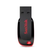 فلش مموری سن دیسک Cruzer Blade CZ50 ظرفیت 32 گیگابایت با رابط USB 2.0، سرعت انتقال 30 مگابایت بر ثانیه، طراحی بدون درپوش و بدنه مات مقاوم در برابر لک و اثر انگشت، دارای شیار اتصال بند و نرم‌افزار امنیتی - تصویر 1
