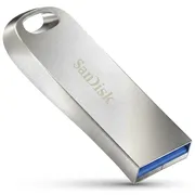 فلش مموری سن دیسک مدل Ultra Luxe ظرفیت 128 گیگابایت با بدنه فلزی، رابط USB 3.1 Type-A، سرعت خواندن 150 مگابایت بر ثانیه و نرم‌افزار کدگذاری SanDisk Secure Access - تصویر 1