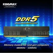 رم کامپیوتر کینگ‌مکس DDR5 تک کاناله 8 گیگابایت 4800 مگاهرتز U-DIMM با تایمینگ 40 و مصرف توان بهینه - تصویر 2