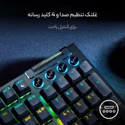 کیبورد مخصوص بازی ریزر مدل Blackwidow V4 Green Switch - تصویر 7