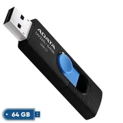 فلش‌مموری کشویی ای دیتا مدل UV320 ظرفیت 64 گیگابایت با رابط USB 3.2 Gen1 سرعت انتقال تا 10 گیگابیت بر ثانیه و سازگار با ویندوز، مک، لینوکس، گوشی و تلویزیون - تصویر 2