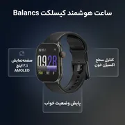 ساعت هوشمند کیسلکت مدل Balancs، مناسب برای ورزش، پایش وضیعت خواب، قابلیت نمایش سطح اکسیژن خون، بند سیلیکون - تصویر 2