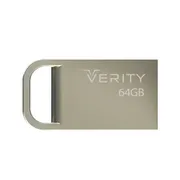 فلش مموری وریتی مدل V813 ظرفیت 64 گیگابایت، بدنه فلزی مقاوم در برابر گردوغبار و رطوبت، رابط USB 2، قابلیت اتصال به جاکلیدی و مقاوم در برابر شوک و لرزش - تصویر 2