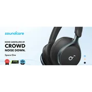 هدفون بی‌سیم انکر مدل Space One با نویز کنسلینگ فعال (ANC)، درگاه شارژ USB Type-C، مقاوم در برابر رطوبت و عرق - تصویر 6