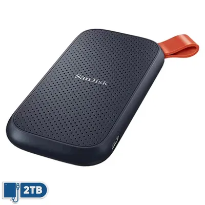 SSD سن دیسک PORTABLE E30 ظرفیت 2 ترابایت رابط USB 3.2 Gen2