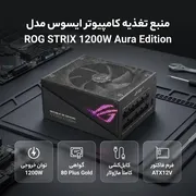 منبع تغذیه کامپیوتر ایسوس مدل ROG STRIX 1200W Aura Edition - تصویر 2