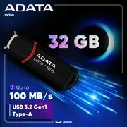 فلش مموری ای دیتا مدل UV150 ظرفیت 32 گیگابایت با رابط USB 3.2 Gen1، سرعت خواندن 90 مگابایت بر ثانیه، سرعت نوشتن 40 مگابایت بر ثانیه، طراحی درپوش‌دار و سازگار با ویندوز، مک و لینوکس - تصویر 3