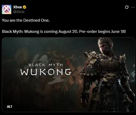 بازی Black Myth Wukong پس از یک سال به کنسول‌های ایکس باکس می‌آید!