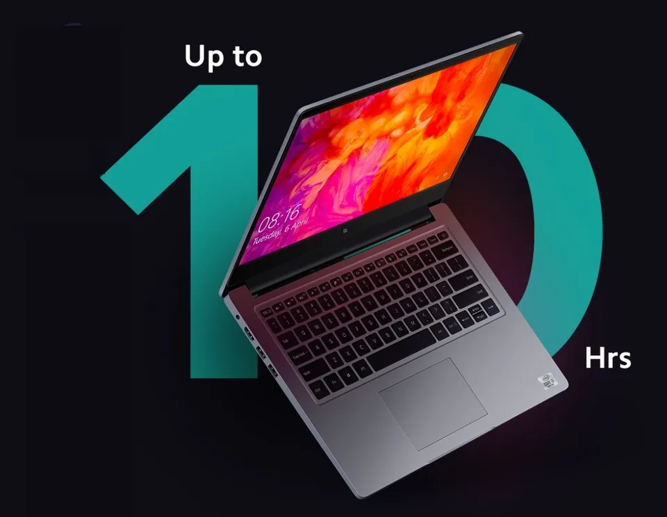 باتری با دوام در لپ تاپ شیائومی Mi NoteBook 14