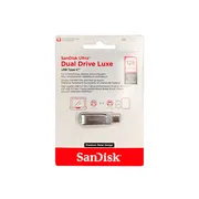 فلش مموری چرخشی 128 گیگابایتی سن دیسک مدل Ultra Dual Drive Luxe با رابط‌های USB Type-A و USB Type-C، استاندارد USB 3.2 Gen1 و بدنه فلزی - تصویر 8