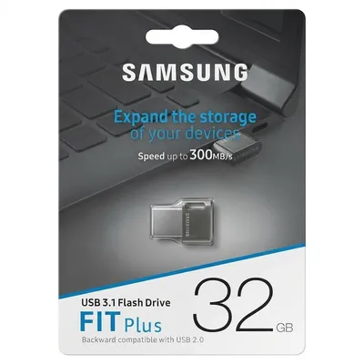 فلش مموری Samsung FIT Plus USB سه‌نقطه‌یک، (32 گیگابایت)