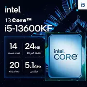پردازنده مرکزی اینتل مدل Core i5 13600KF-Tray - تصویر 6