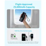پاوربانک 100 وات انکر مدل A1695 ظرفیت 25000 میلی آمپر ساعت به همراه دو کابل USB-C - تصویر 7