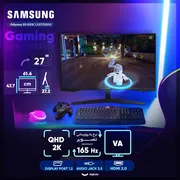 مانیتور 27 اینچ سامسونگ مدل Odyssey G5 G55C LS27CG552 - تصویر 4
