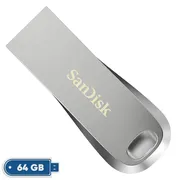 فلش مموری سن دیسک Ultra Luxe ظرفیت 64 گیگابایت با رابط USB 3.1 سرعت خواندن تا 150 مگابایت بر ثانیه، بدنه فلزی مقاوم، پشتیبانی از نرم‌افزار رمزگذاری اطلاعات - تصویر 2