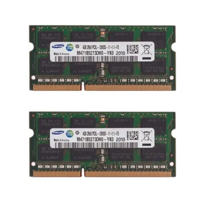 رم Samsung 12800s پیکربندی دو ماژول SO-DIMM (چهار گیگابایت)