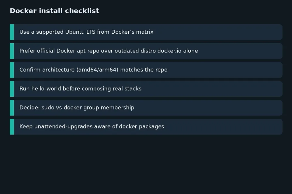 آموزش نصب Docker Engine روی اوبونتو؛ از صفر تا اولین کانتینر
