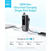 پاوربانک 100 وات انکر مدل A1695 ظرفیت 25000 میلی آمپر ساعت به همراه دو کابل USB-C - تصویر 6