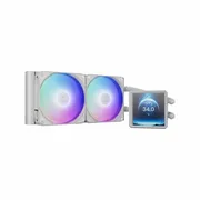 سیستم خنک‌کننده آبی گیم دیاس مدل AURA GL240 LCD WH - تصویر 1