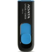 فلش مموری کشویی ای‌دیتا مدل DashDrive UV128 ظرفیت 128GB، رابط USB 3.0 با سرعت خواندن 90 و نوشتن 40 مگابایت بر ثانیه، طراحی بدون درپوش و بدنه مات ضدخش و گردوغبار - تصویر 1