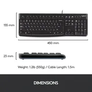 کیبورد و ماوس لاجیتک MK120  - تصویر 6