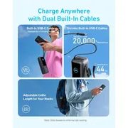 پاوربانک 100 وات انکر مدل A1695 ظرفیت 25000 میلی آمپر ساعت به همراه دو کابل USB-C - تصویر 8