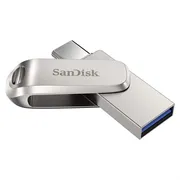 فلش مموری سن دیسک مدل Ultra Dual Drive Luxe ظرفیت 64 گیگابایت با دو رابط USB تایپ سی و USB 3.2 Gen1، بدنه فلزی چرخشی، سرعت انتقال 150 مگابایت بر ثانیه و سازگار با گوشی، تبلت، کامپیوتر و تلویزیون - تصویر 1