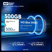 اس اس دی اینترنال PCIe Gen4 x4 وسترن دیجیتال مدل Blue SN580  ظرفیت 500 گیگابایت - تصویر 2