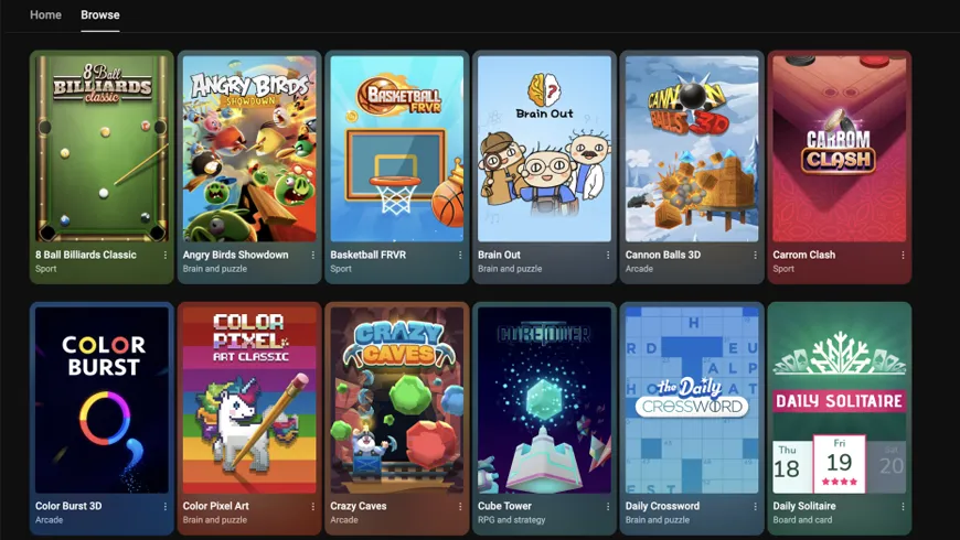با ویژگی Playables یوتیوب بازی‌های آرکید‌ را بدون دانلود اجرا کنید