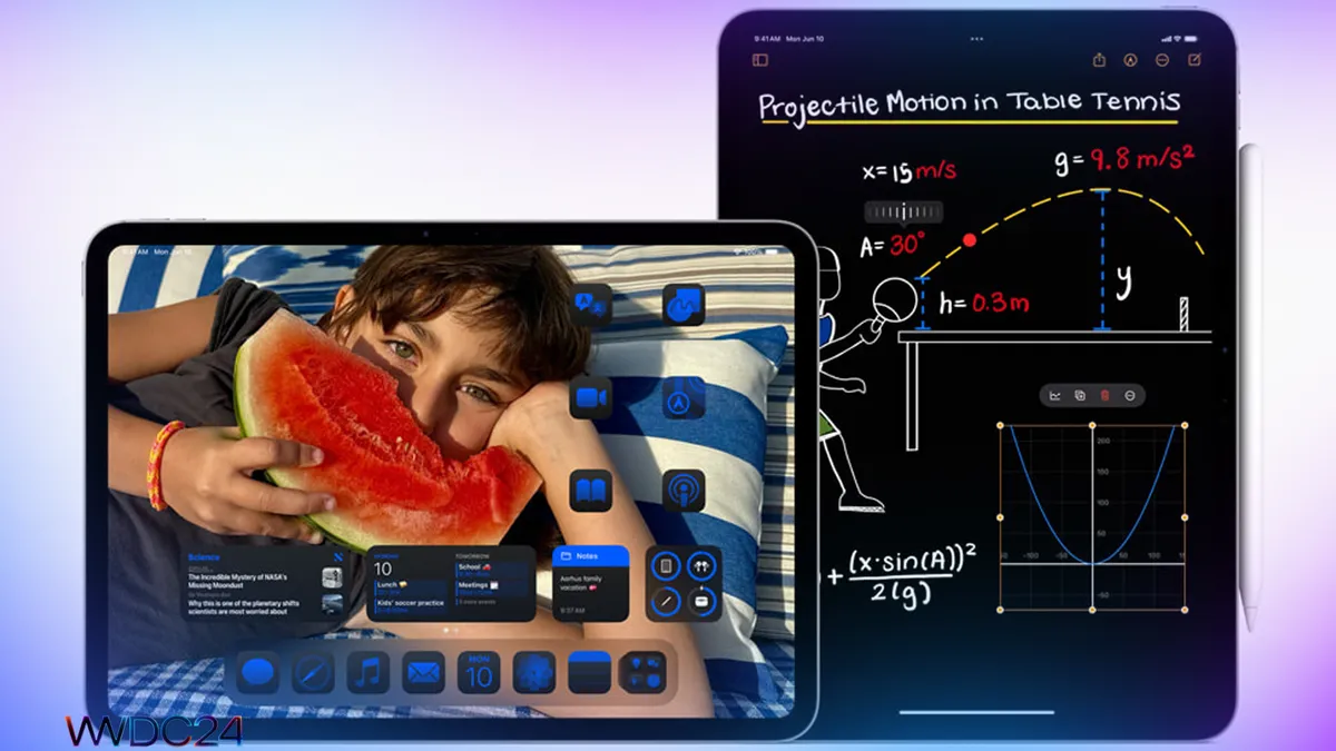 iPadOS 18 با اپلیکیشن کاربردی ماشین حساب رونمایی شد