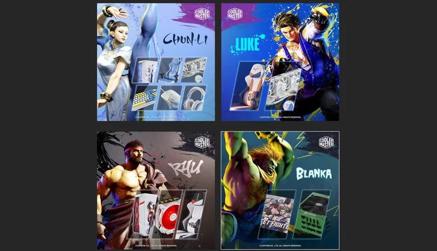 کولرمستر از ستاپ گیمینگ خود که الهام گرفته شده از Street Fighter 6 رونمایی کرد و از همکاری خود با CAPCOM در این پروژه خبر داد