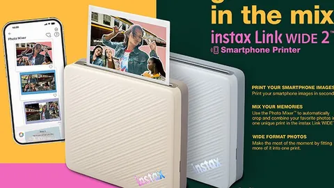 بررسی چاپگر instax Link WIDE 2؛ فرمت عریض و Photo Mixer