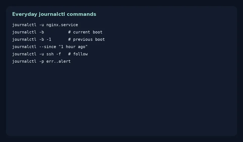 آموزش journalctl در اوبونتو؛ خواندن لاگ systemd از صفر