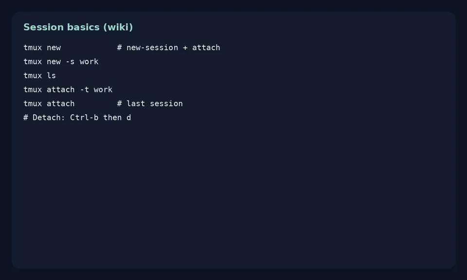 آموزش tmux در لینوکس؛ چند پنل و سشن پایدار روی SSH