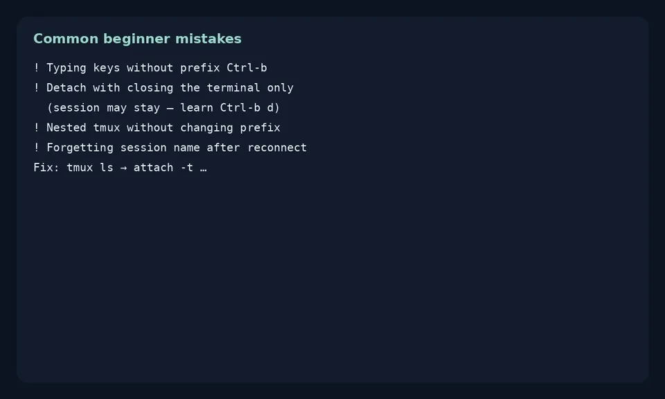 آموزش tmux در لینوکس؛ چند پنل و سشن پایدار روی SSH