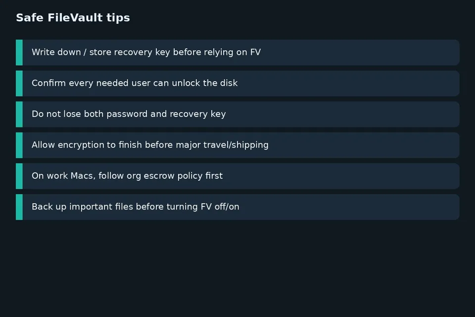 ترفند FileVault مک؛ رمزگذاری دیسک و کلید بازیابی