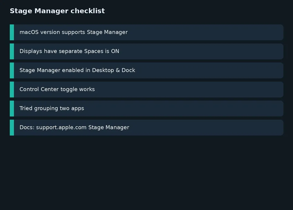 ترفند Stage Manager مک؛ نظم پنجره‌ها بدون شلوغی دسکتاپ