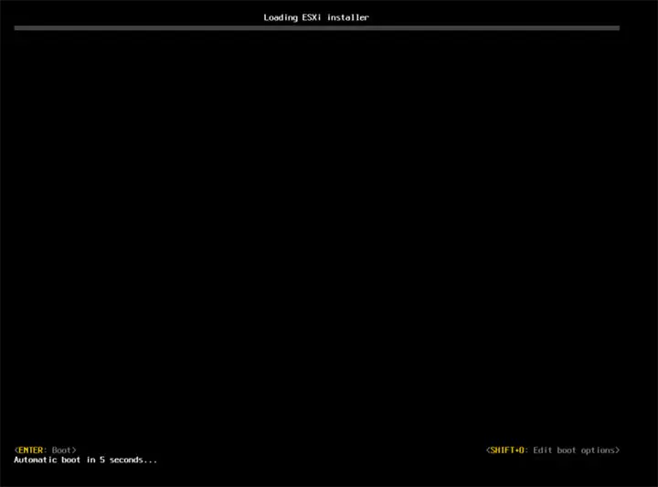 نصب ESXI 6.7 - مرحله اول