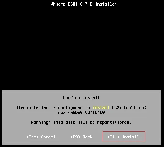 نصب ESXI 6.7 - 8